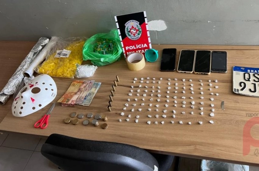Imagem Drogas apreendidas pela ROTAM em Aparecida 