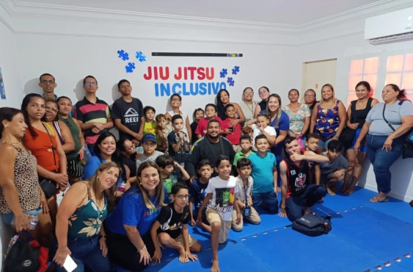 Imagem Aula inaugural de Jiu-Jitsu Inclusivo e Terapêutico