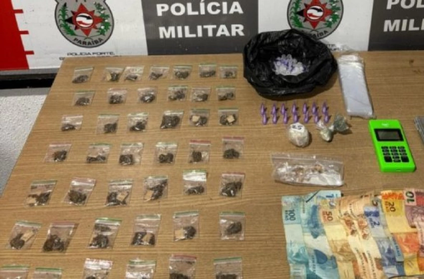 Imagem Material ilícito apreendido em ação da Polícia Militar