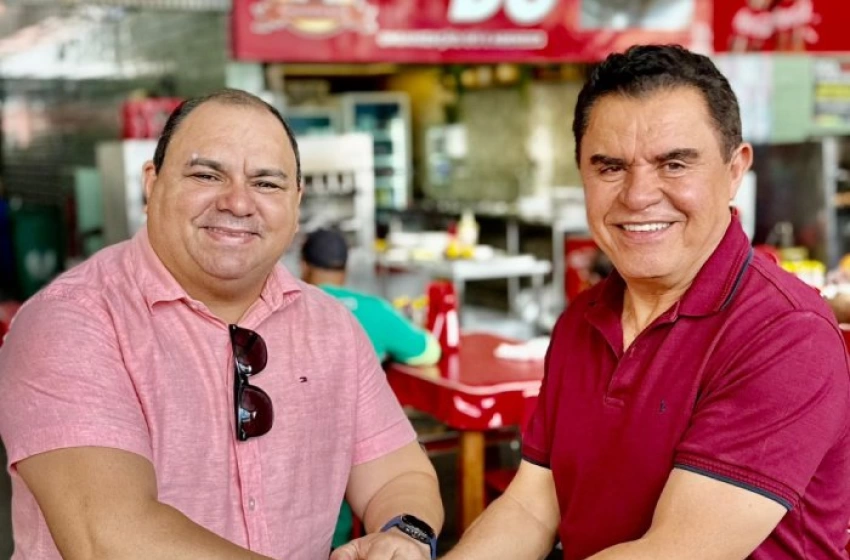 Imagem Marcelo da torre ao lado de Wilson Santiago