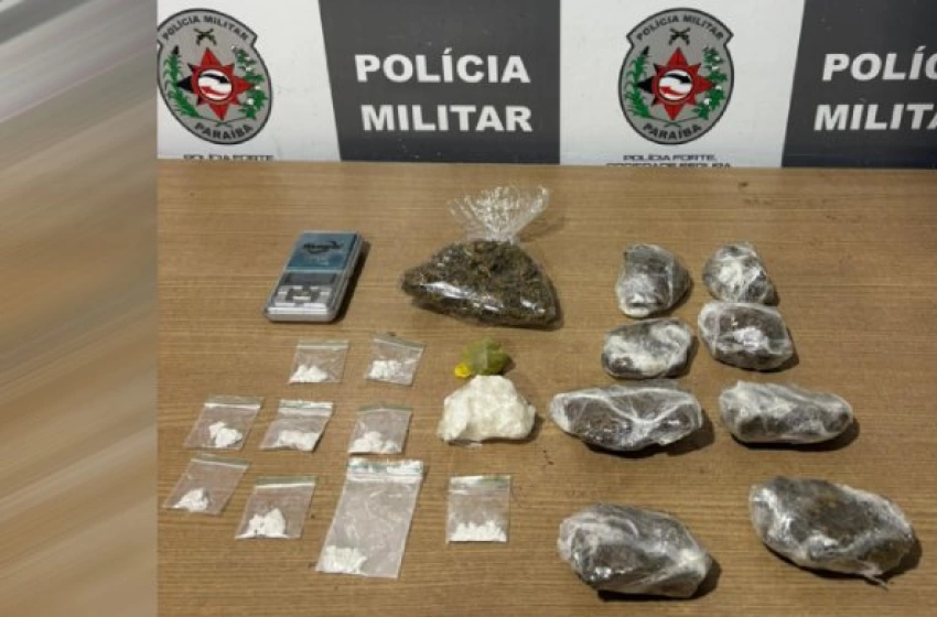 Imagem Drogas apreendidas em ação da Polícia Militar