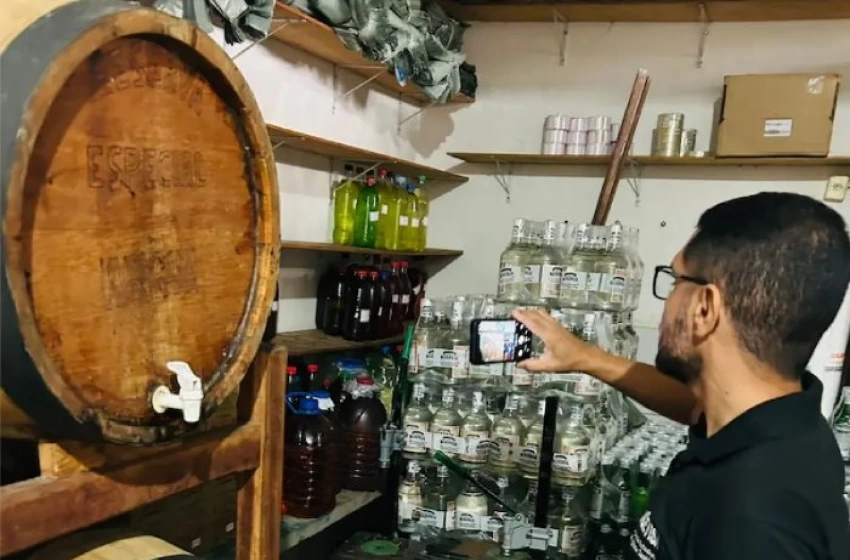 Imagem Fábrica clandestina de bebidas