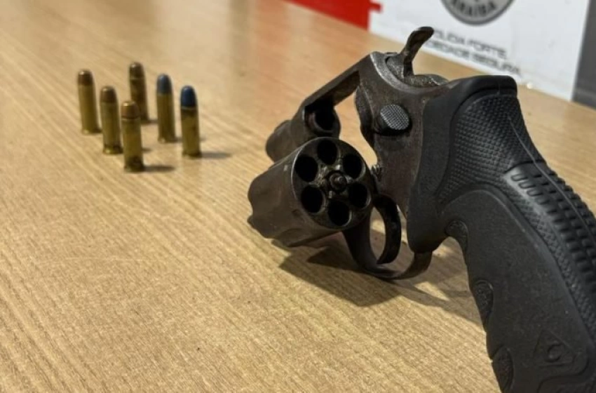 Imagem Arma de fogo apreendida pela polícia militar na Capital 