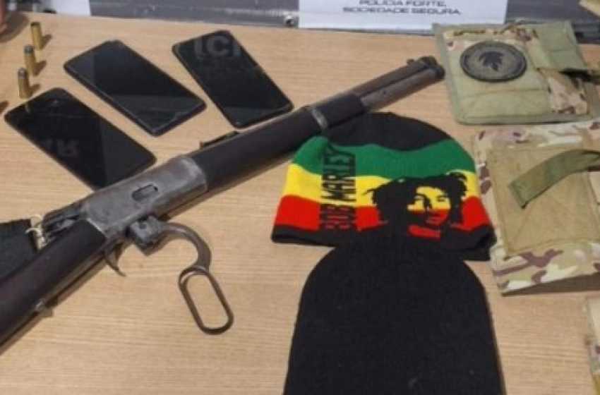 Imagem Arma de fogo apreendida em ação da Polícia militar na cidade de Cabedelo 