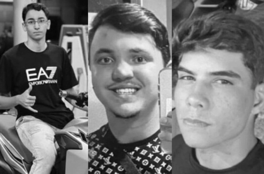 Imagem Jovens Saulo Alves César e Willian Estrela e Rafael Ferreira da Silva