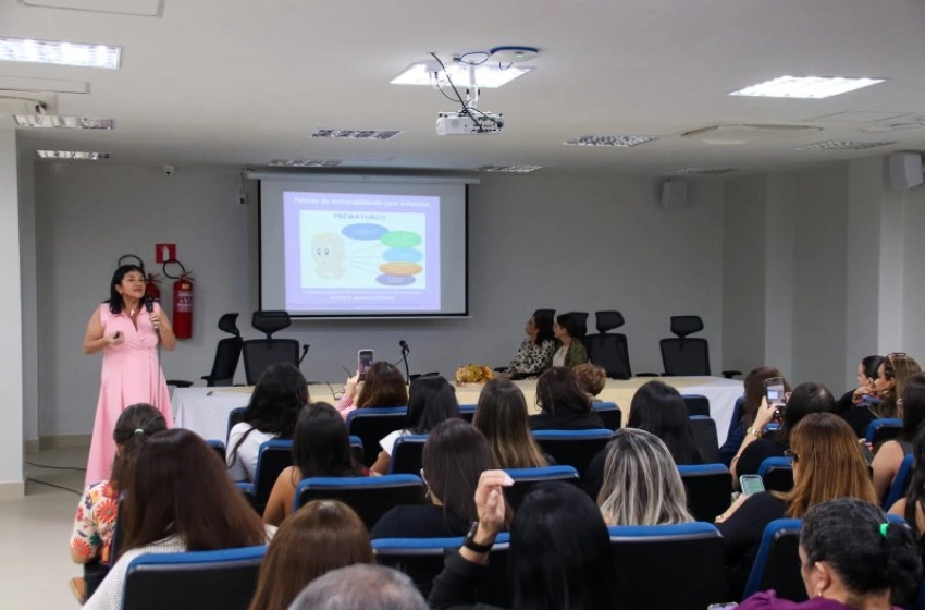 Imagem Encontro do Projeto Maternidades - Prematuridade, no Hospital da Mulher D. Creuza Pires, em João Pessoa