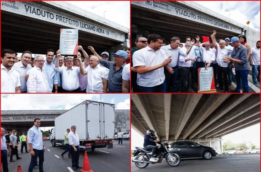 Imagem Entrega de parte inferior do Viaduto Luciano Agra, na BR-230