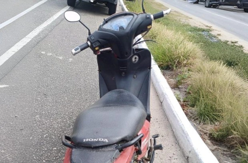 Imagem Moto apreendida pela PRF em João Pessoa 