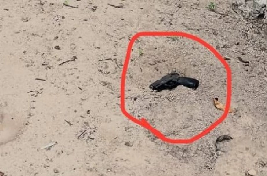 Imagem Pistola apreendida em ação da DCCPAT 