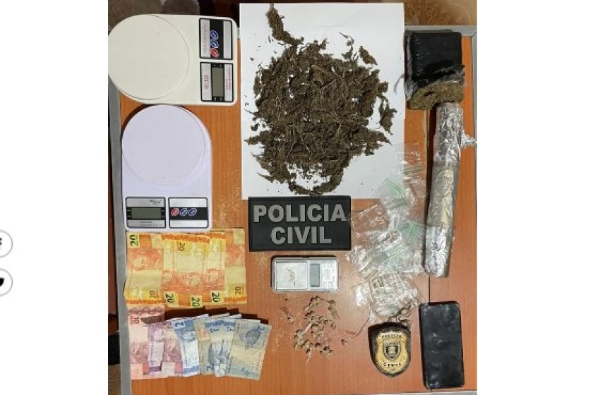 Imagem Prisão de homem por tráfico de drogas