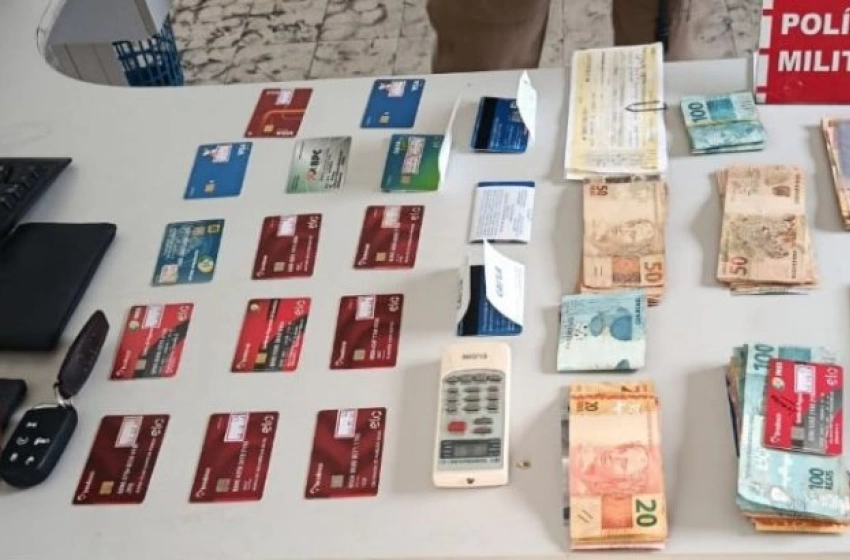 Imagem Polícia militar desarticula mais um esquema de agiotagem em Pombal e apreende 20 cartões bancários