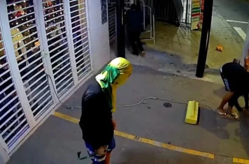 Imagem Tentativa de Arrombamento em loja de roupas