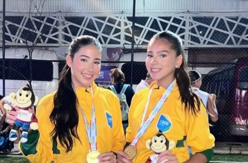 Imagem Atletas Isabella Medeiros Machado e Ana Letícia Gesteira Santos