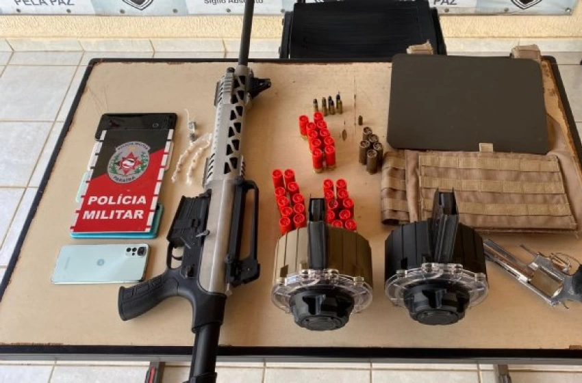 Imagem Armas apreendidas na Paraíba