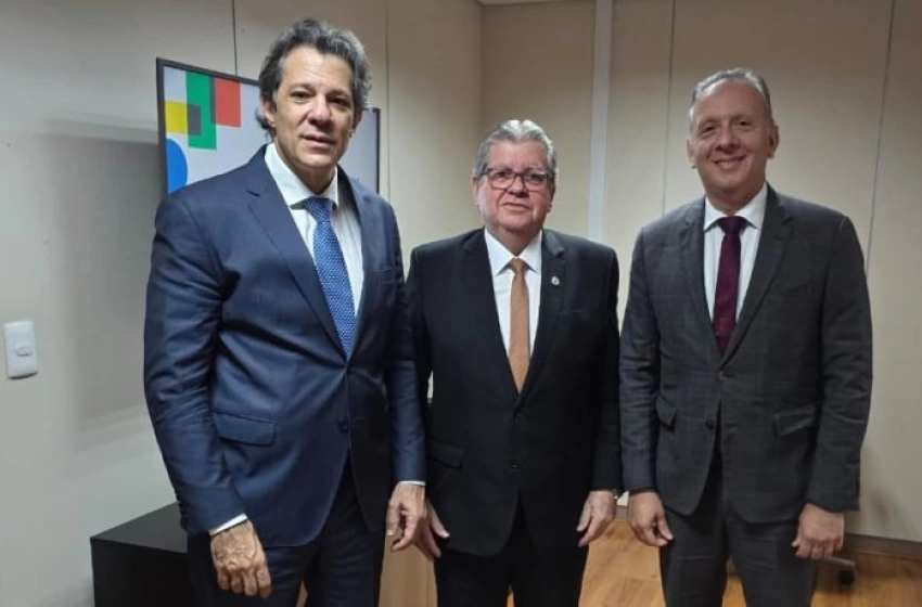 Imagem Governador João Azevêdo e o ministro da Fazenda, Fernando Haddad