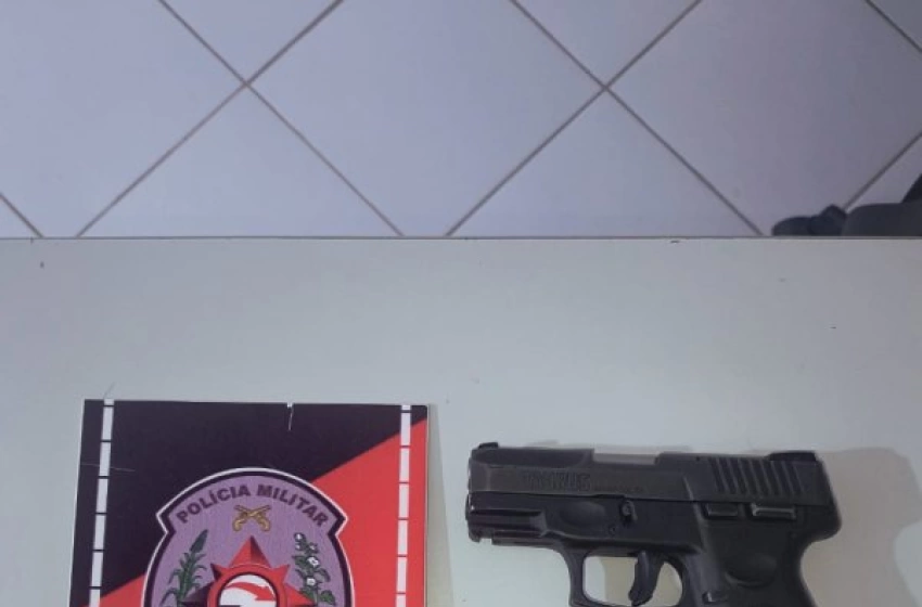 Imagem Arma apreendida pela polícia militar em Brejo do Cruz 