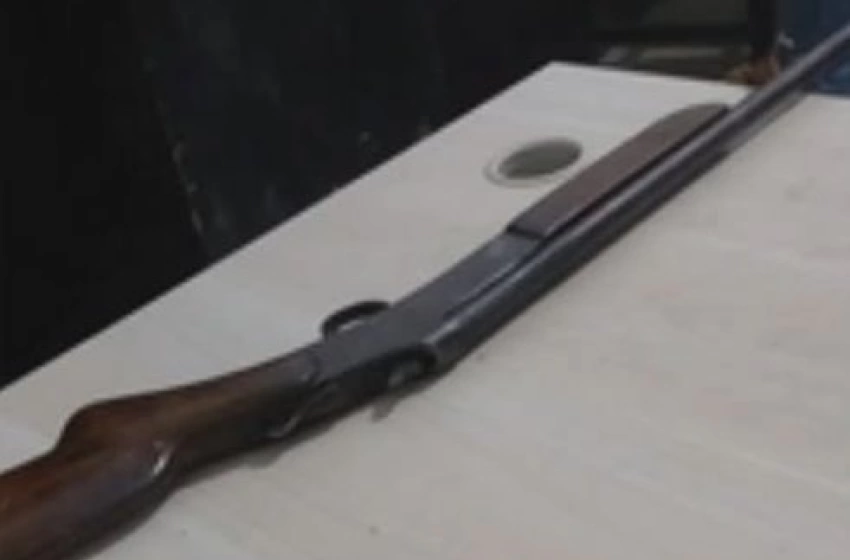 Imagem Espingarda apreendida pela polícia militar em São João do Rio do Peixe 