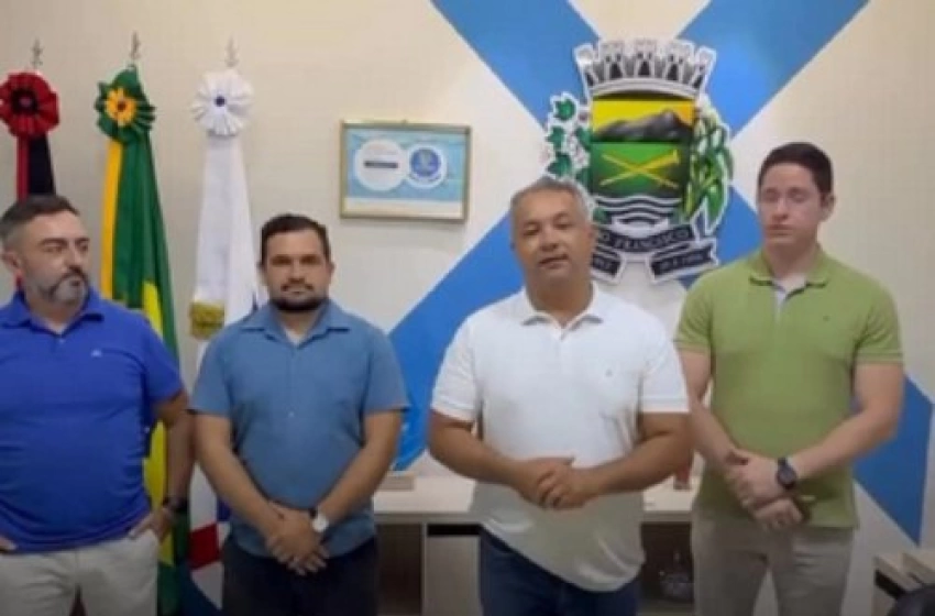 Imagem Prefeito Gerôncio Júnior e equipe de governo