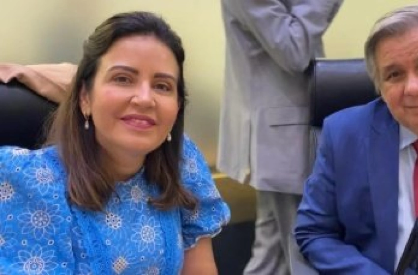 Imagem Secretária de estado do desenvolvimento humano da Paraíba, Pollyanna Werton e o Ex-deputado Edmilson Soares 