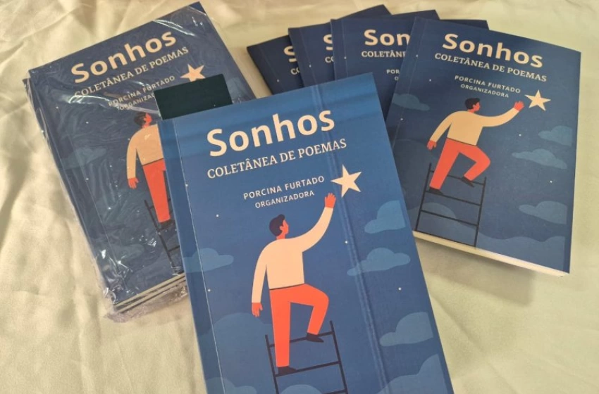 Imagem livro com coletânea de poemas escritos por socioeducandos da Fundac