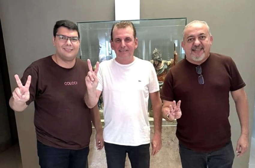 Imagem Deputado Chico Mendes (PSB) e vereadores Alyson Voz e Violão e Lamarque Barros