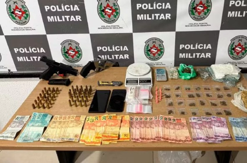 Imagem Material ilícito apreendido em ação da Polícia Militar
