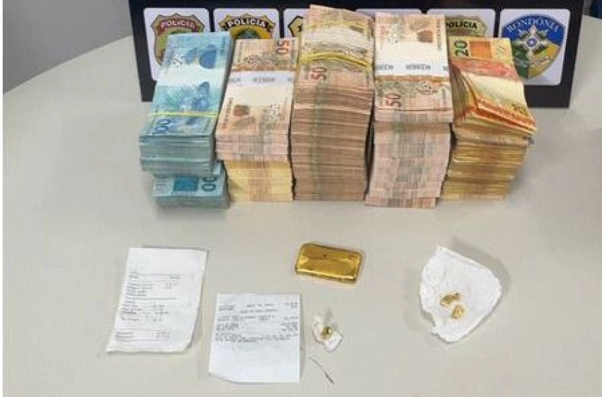 Imagem Prisão de homem com R$ 245 mil e barra de ouro