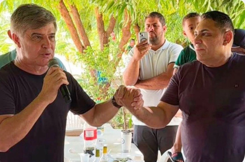 Imagem Wellington Roberto com o Prefeito, João Neto