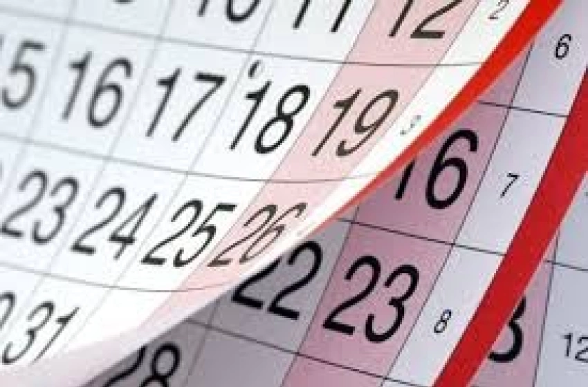 Imagem Calendário de feriados e pontos facultativos para 2026