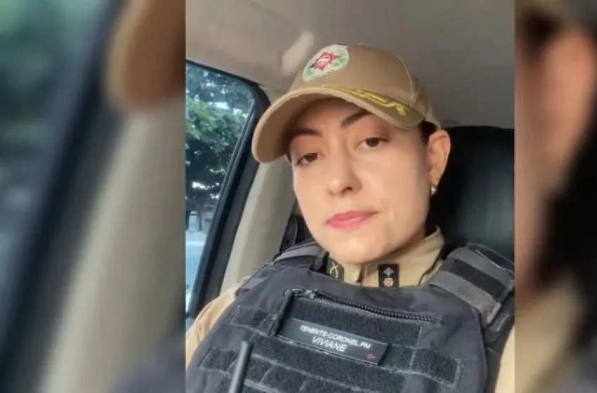 Imagem Tenente-coronel da PM, Viviane Vieira