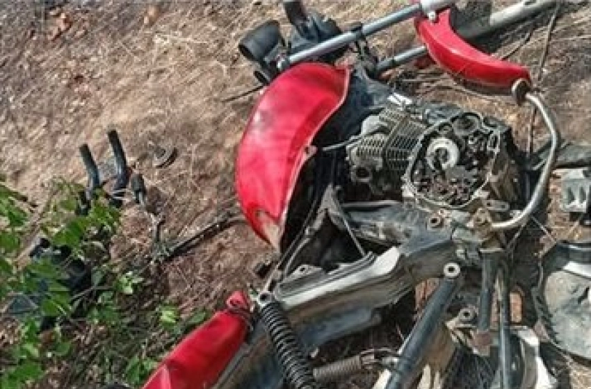 Imagem Moto apreendida em ação da PM, em Sousa