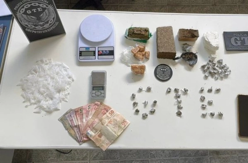 Imagem Material ilícito apreendido em ação da Polícia Civil