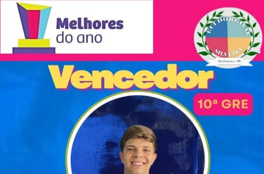 Imagem Estudante, Geovany Pereira, da ECI Dorgival Silveira, em São Francisco