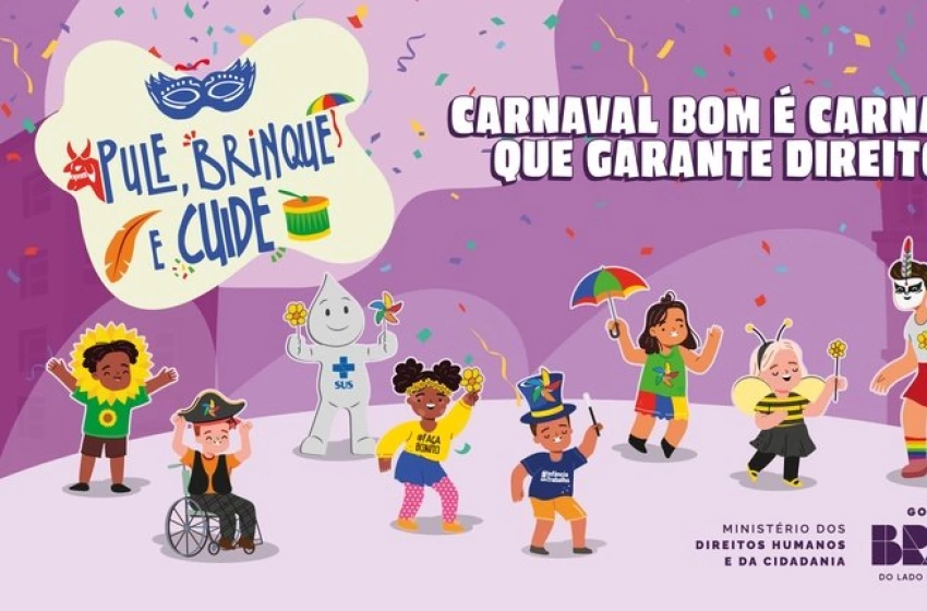 Imagem Campanha mobiliza sociedade para a proteção de crianças e adolescentes no Carnaval 2026