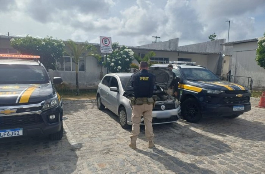 Imagem Veículo recuperado pela PRF na Paraíba