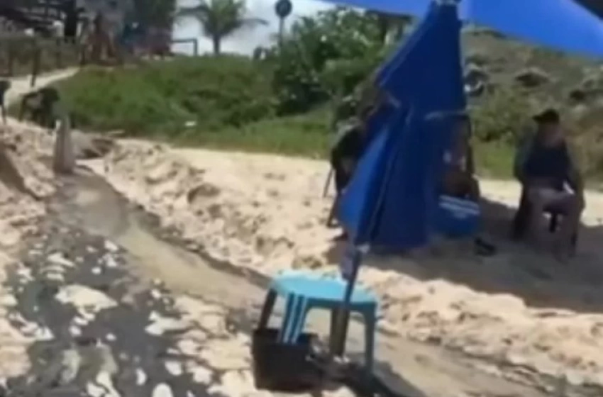 Imagem Esgoto no Bessa, em João Pessoa