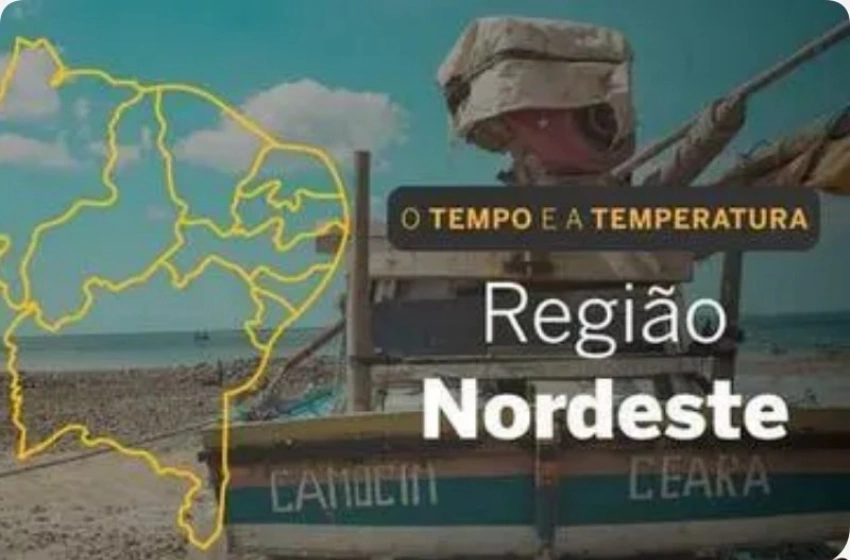 Imagem Previsão do tempo para o nordeste