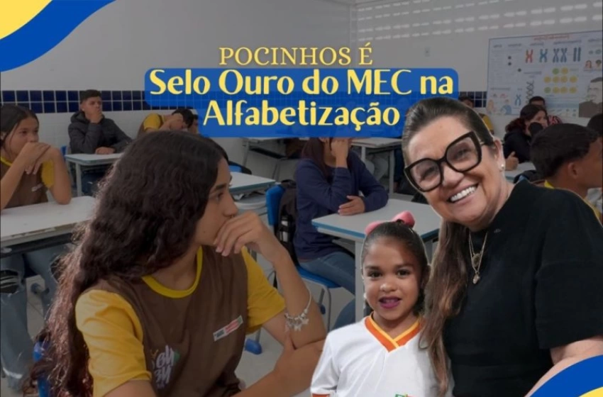 Imagem Gestão da prefeita Eliane Galdino garante a Pocinhos o Selo Ouro do MEC na Alfabetização