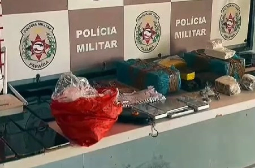 Imagem Drogas apreendidas pela ROTAM em Pilar 