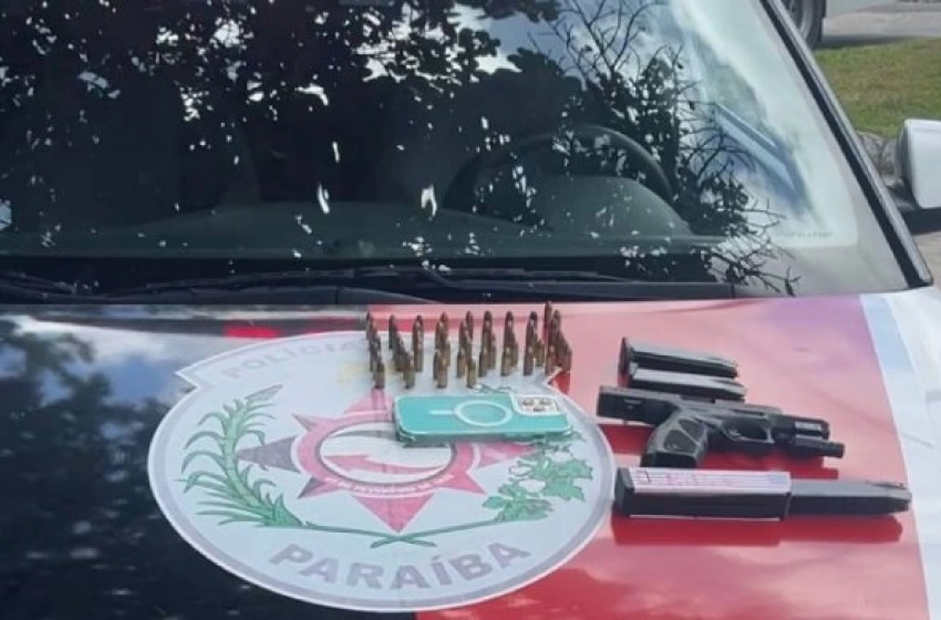 Imagem Apreensão de arma e munições na Capital