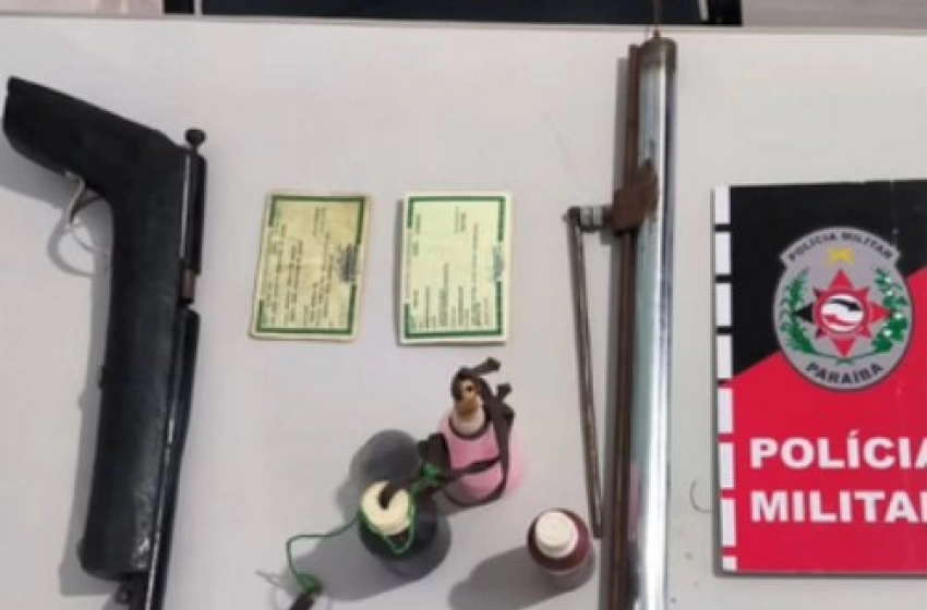Imagem Armas e munições apreendidas em ação da Polícia Militar
