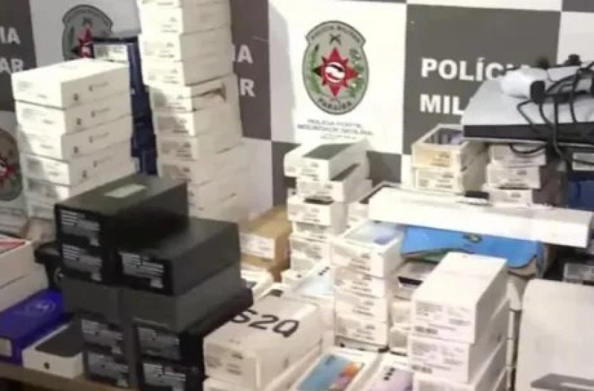 Imagem Apreensão de carga de celulares roubados