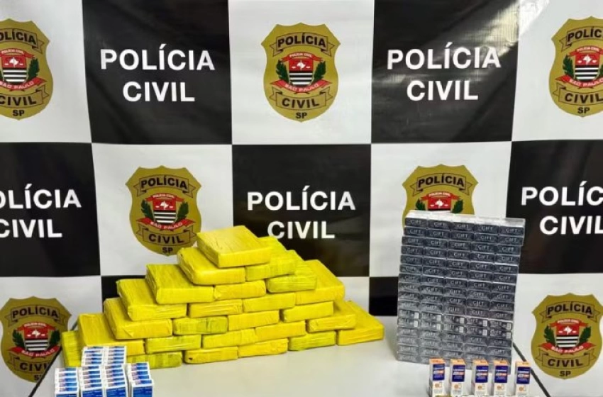 Imagem Material ilícito apreendido em ação da Polícia Civil