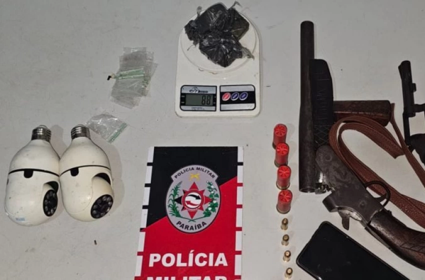 Imagem Armas apreendidas pela polícia militar no Litoral Norte 