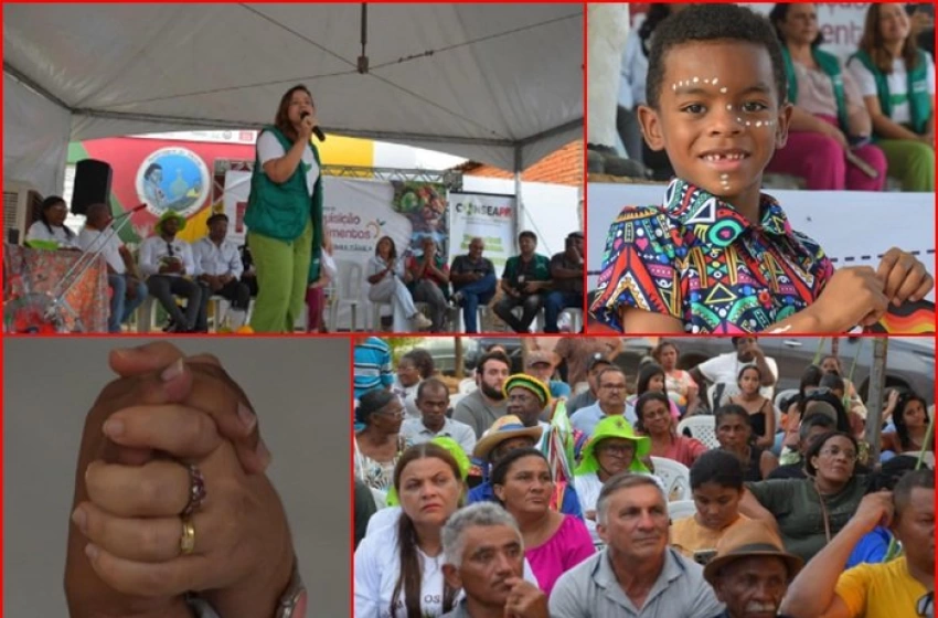 Imagem Pollyanna em visita ao Quilombo dos Rufinos, em Pombal