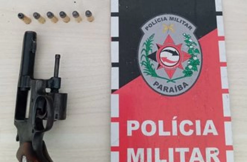 Imagem Arma e munições apreendidas em ação da Polícia Militar