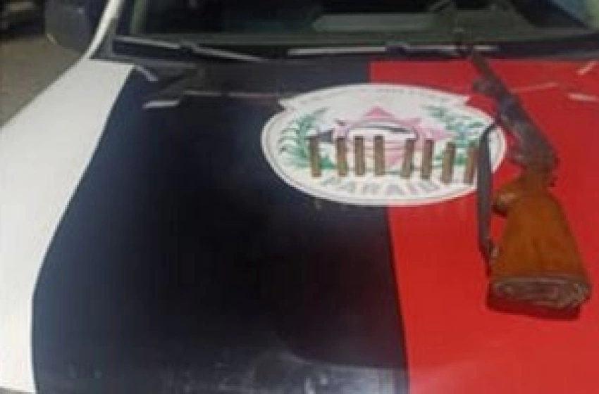Imagem Arma e munições apreendidas em ação da PM
