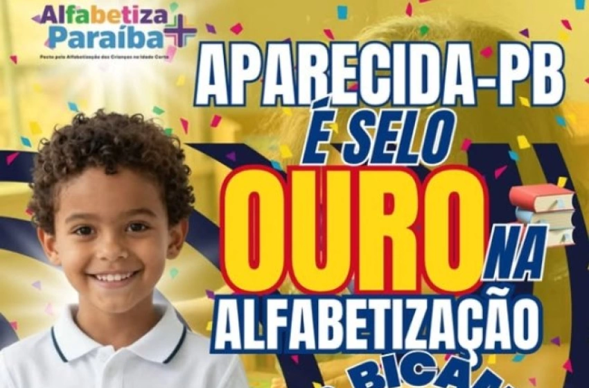 Imagem Aparecida conquista Selo Ouro de Alfabetização pelo segundo ano consecutivo