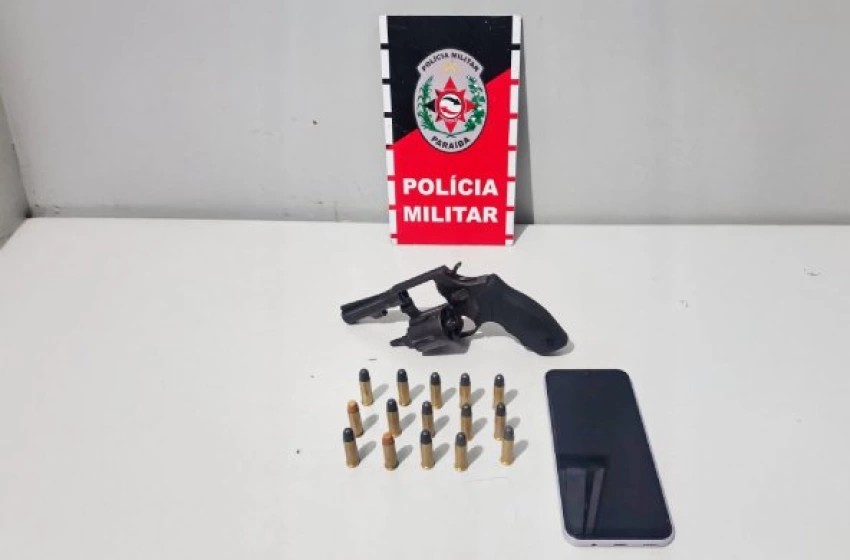 Imagem Arma e munições apreendidas em ação da PM