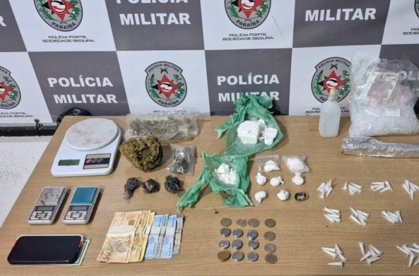 Imagem Drogas apreendidas pela Polícia Militar em João Pessoa 